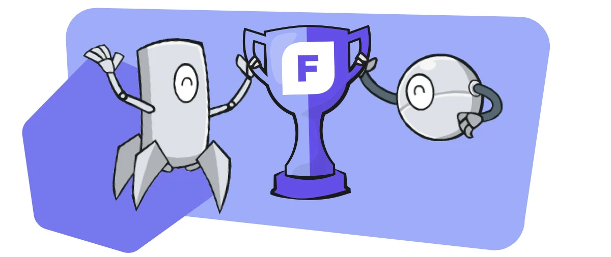 Frax characters celebrating