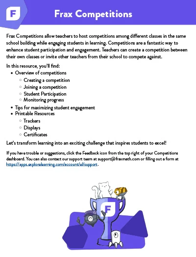 Frax Competitions Resource Kit